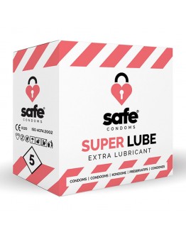 Saugus - Super Lube Condoms Extra Lubricant 5 vnt