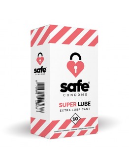 Saugus - Super Lube Condoms Extra Lubricant 10 vnt