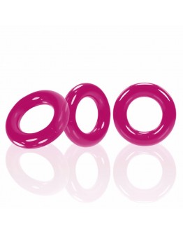 Oxballs - Willy Rings 3-pack Cockrings Hot Pink