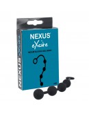 „Nexus“ – juodi „Excite“ vidutinio dydžio silikoniniai analiniai karoliukai