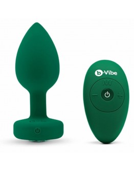 B-Vibe – Vibrating Jewel Plug M/L Emerald