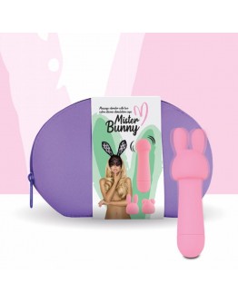 FeelzToys – Mister Bunny masažinis vibratorius su 2 dangteliais rožinės spalvos