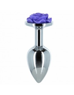 Lux Active - Metal Butt Plug Purple Rose