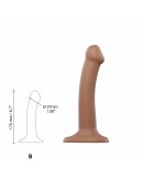 Strap-On-Me – pusiau tikroviška, dvigubo tankio lankstoma dildo karamelė, dydis S