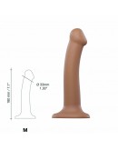 Strap-On-Me – pusiau tikroviška, dvigubo tankio lankstoma dildo karamelė, M dydis