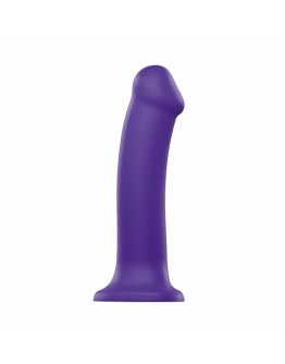 Strap-On-Me - Semi-Realistic Dual Density Bendable Dildo Purple Size L