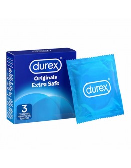 Durex - Originals Extra Safe Prezervatyvai 3 vnt