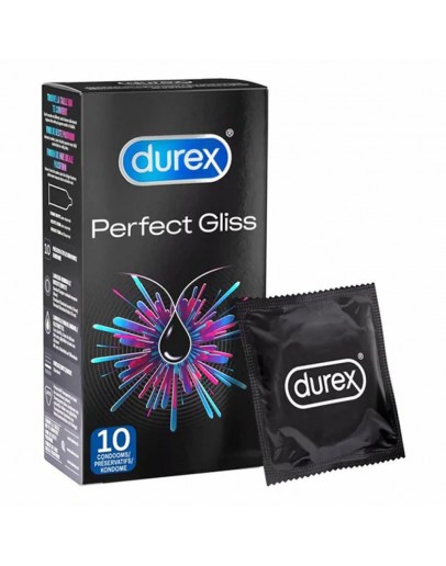 Durex - Perfect Gliss prezervatyvai 10 vnt