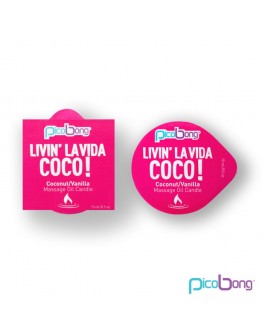 PicoBong – kokosų ir vanilės masažo aliejaus žvakė