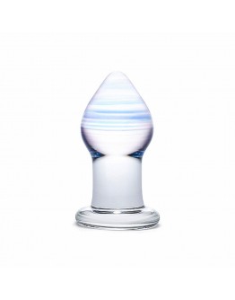 Stiklas – Amethyst Rain Glass Butt Plug