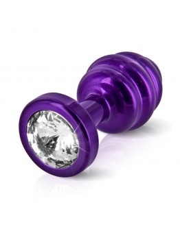 Diogol - Ano Butt Plug Ribbed Violetinė 30 mm