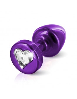 Diogol - Anni R Butt Plug Heart Purple 25 mm