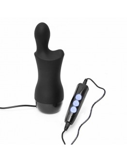 Doxy – juodas įjungiamas analinis žaislas Donas (Skittle).