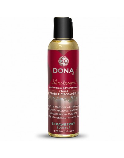 Dona - Kissable Massage Oil Strawberry Puff 110ml