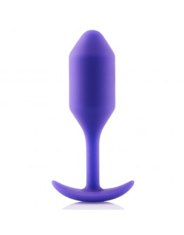 B-Vibe – prigludęs užpakalinis kištukas 2, violetinis