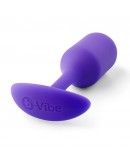 B-Vibe – prigludęs užpakalinis kištukas 2, violetinis