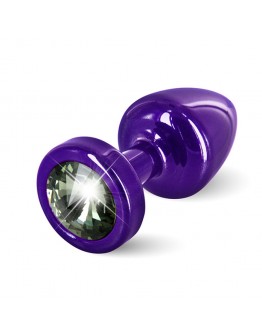 Diogol - Anni Butt Plug Round Purple & Black 25 mm