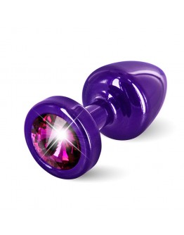 Diogol - Anni Butt Plug Round Purple & Pink 25 mm