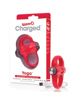 Screaming O – Charged Yoga Vibe žiedas raudonas