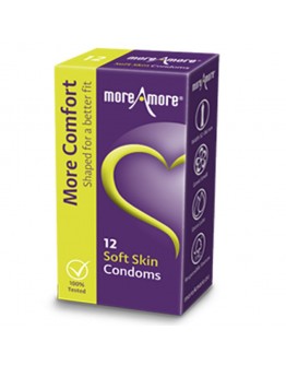 MoreAmore - Prezervatyvas Soft Skin 12 vnt